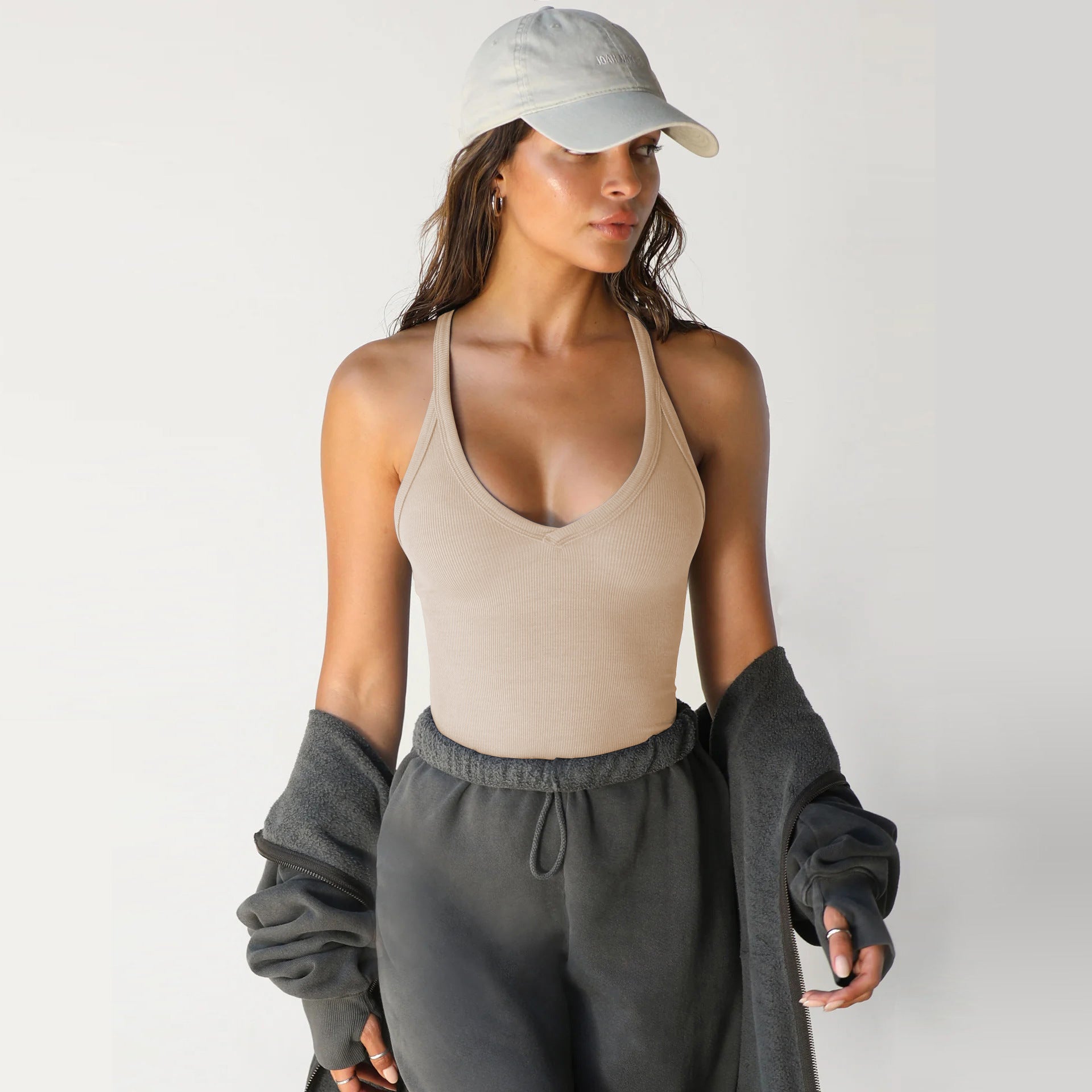 Women's Casual Short-Sleeve Knitted Vest Top