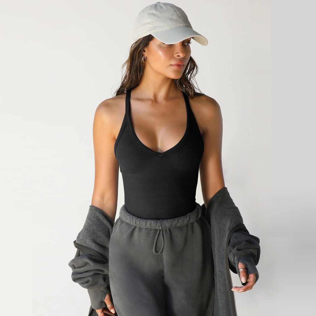 Women's Casual Short-Sleeve Knitted Vest Top