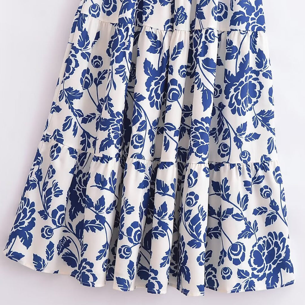 Womens Printed Off-Shoulder Dress