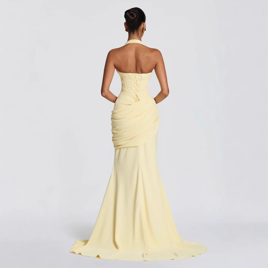 Womens Fashion New Arrival Elegant, Backless, Waist-cinching Dress