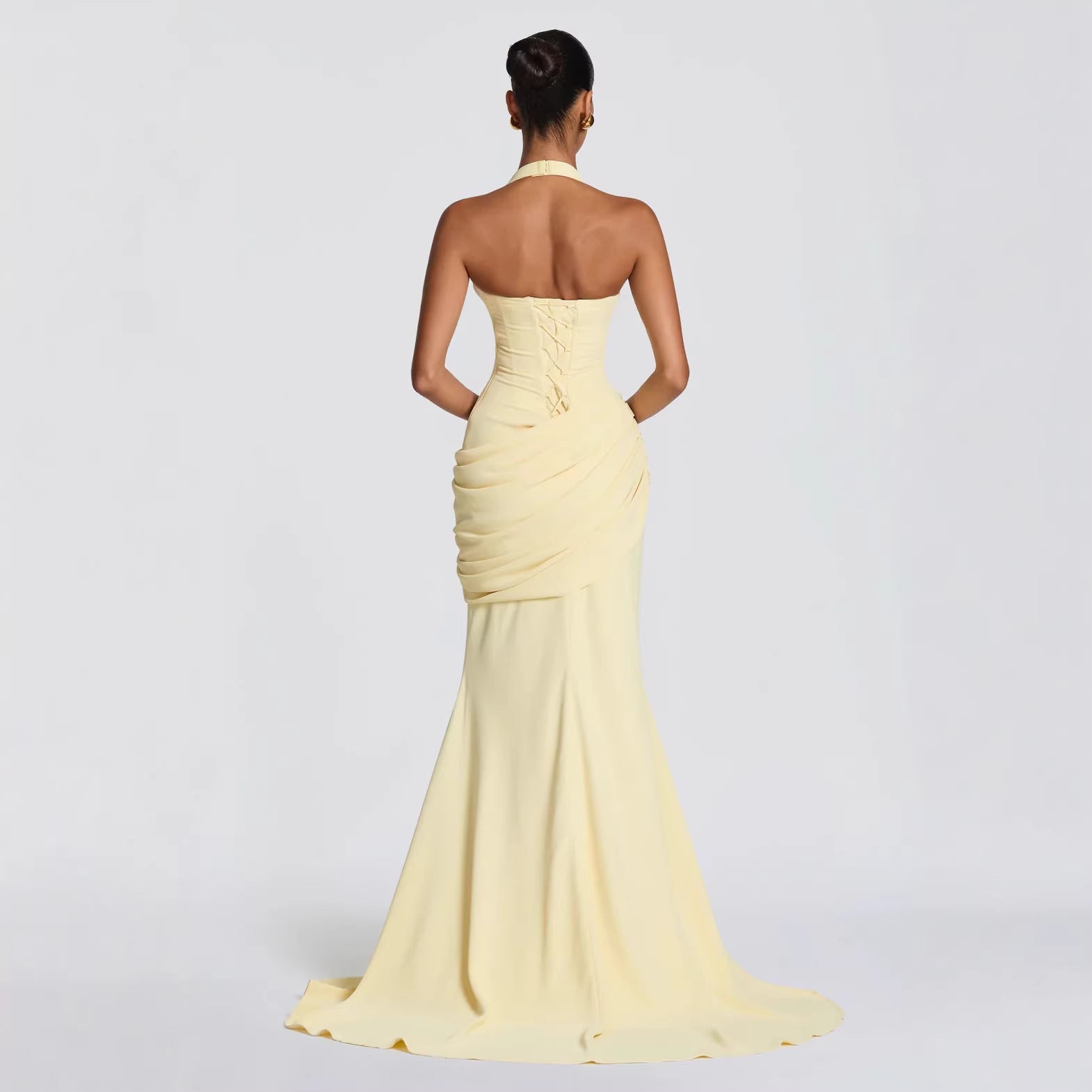 Womens Fashion New Arrival Elegant, Backless, Waist-cinching Dress