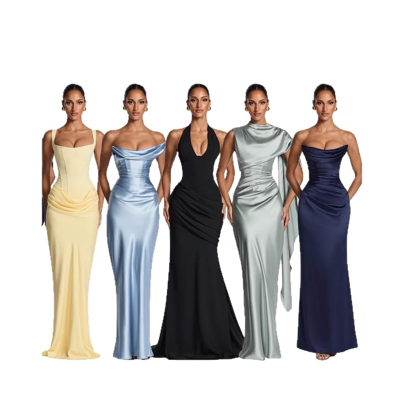 Womens Fashion New Arrival Elegant, Backless, Waist-cinching Dress