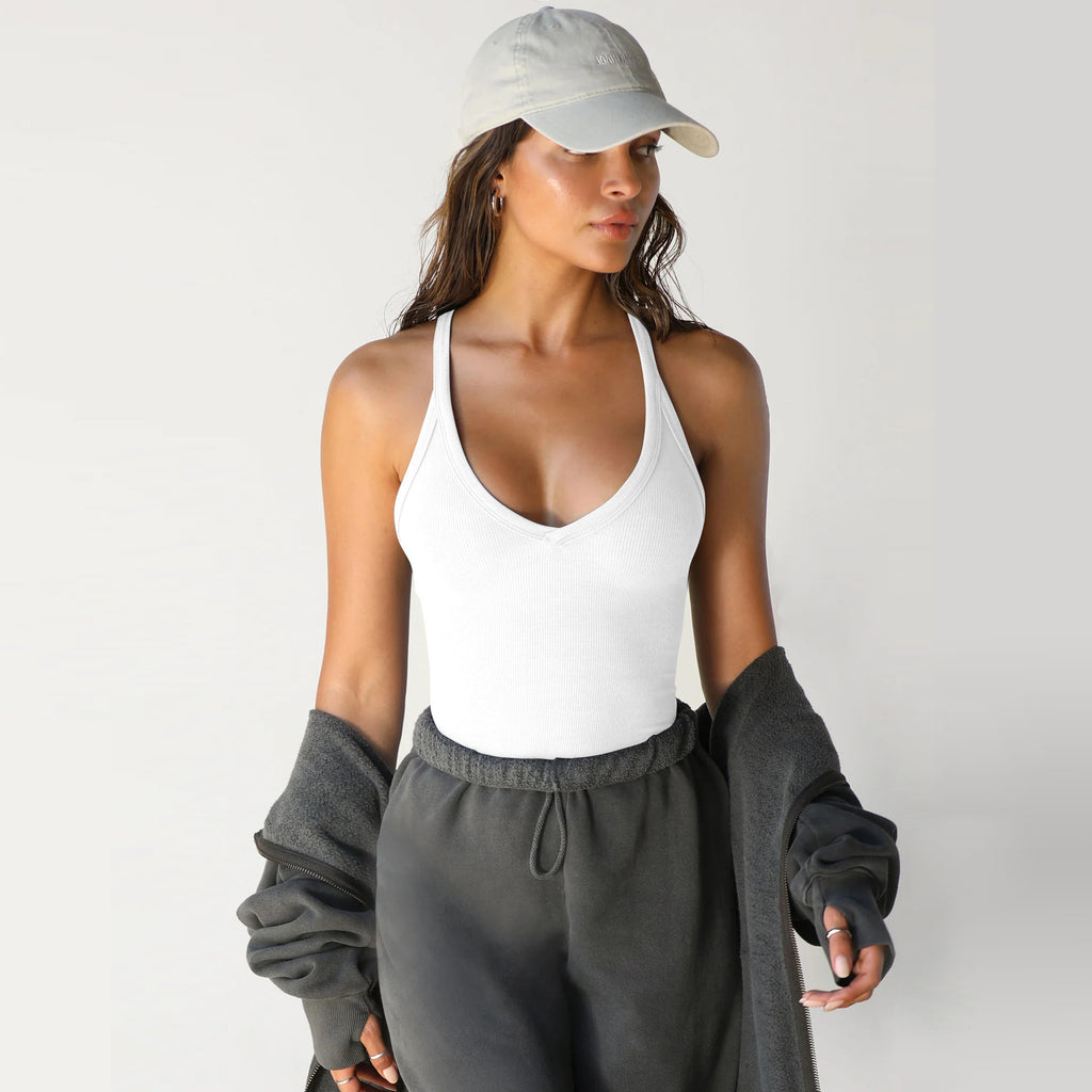 Women's Casual Short-Sleeve Knitted Vest Top