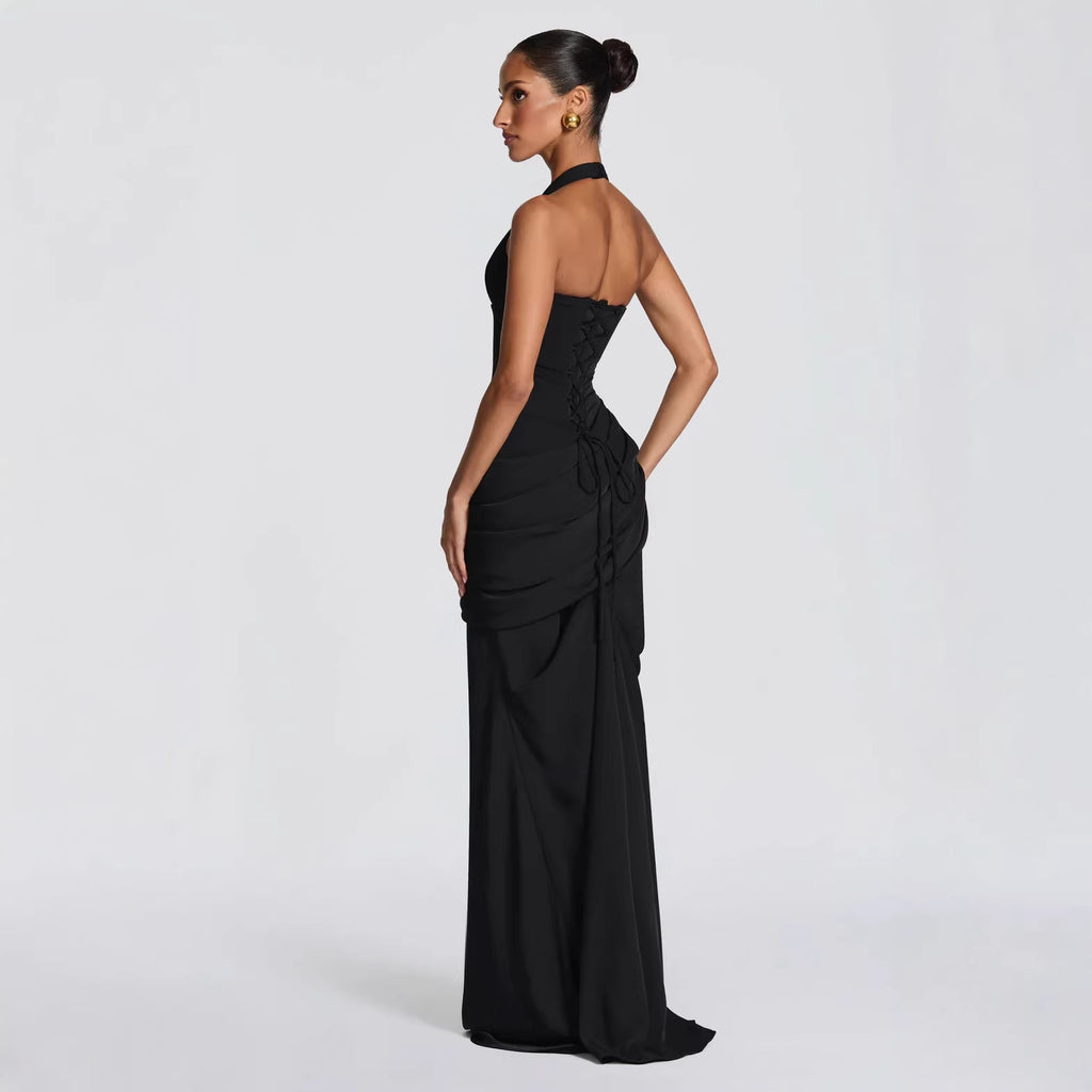 Womens Fashion New Arrival Elegant, Backless, Waist-cinching Dress